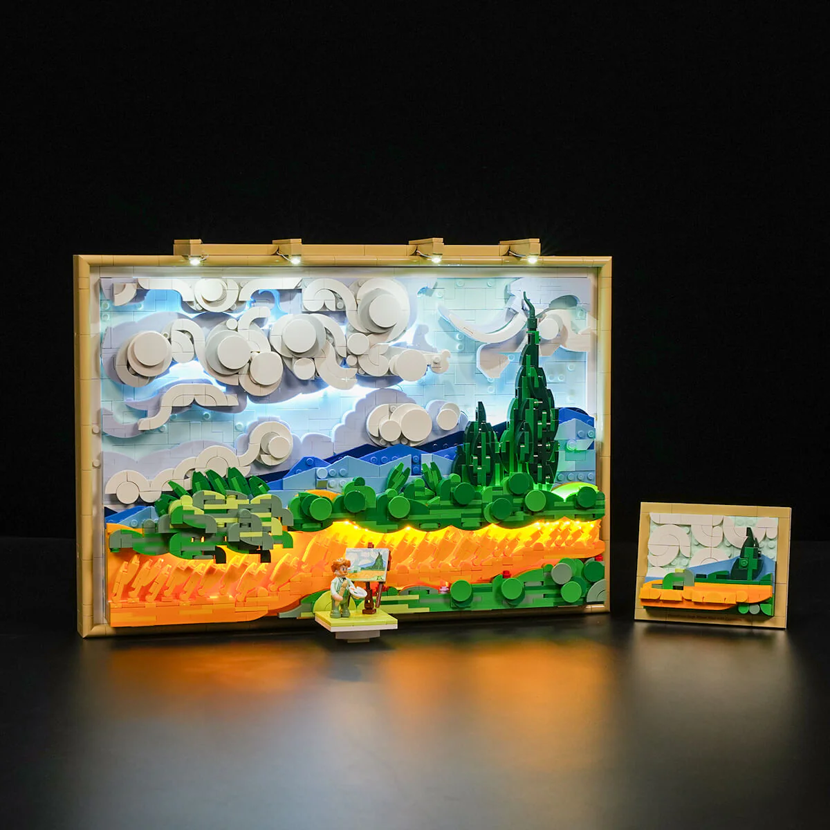 Wheat Field with Cypresses - Image 3