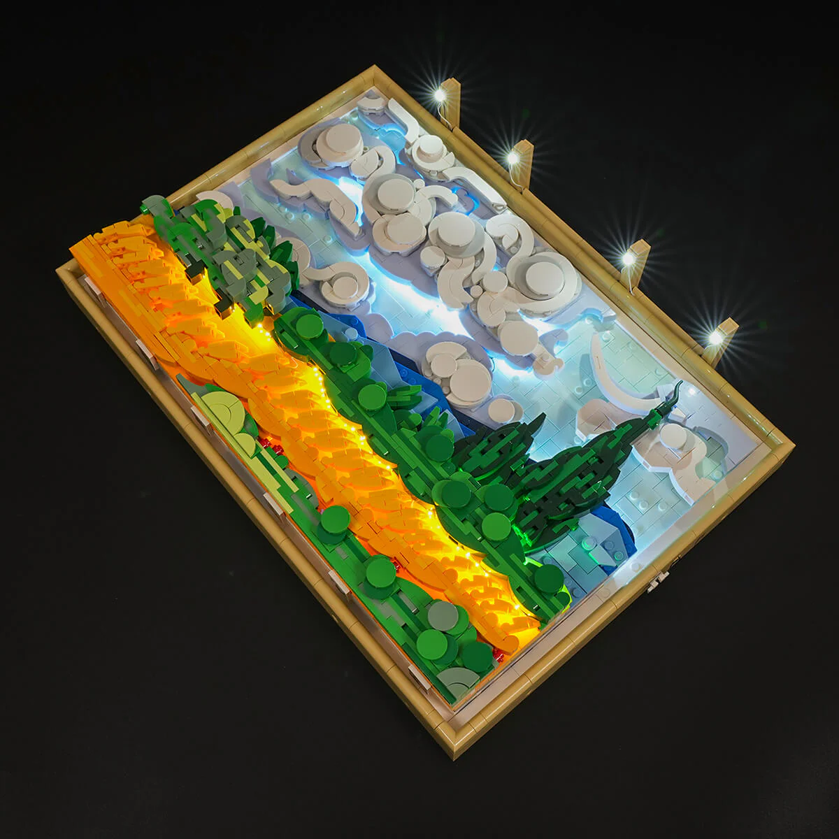 Wheat Field with Cypresses - Image 6